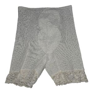 Vintage 1960s Renette Foundations White All Over Lace Long Leg Gridle Size M